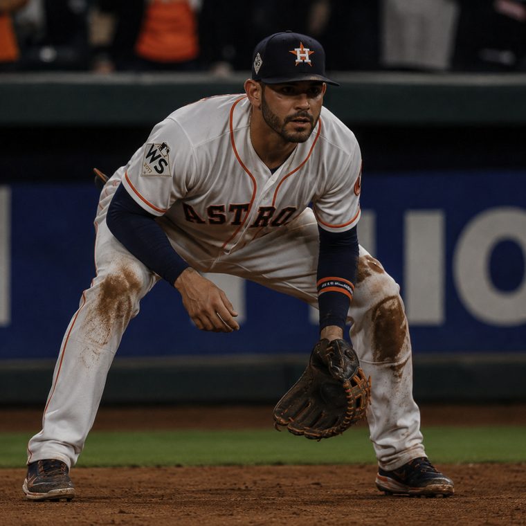 Houston Astros &mdash; Bregman at third, the whole run